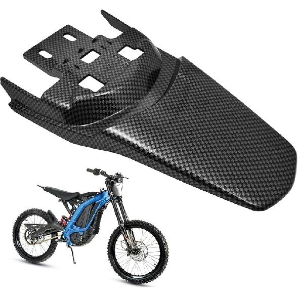 Rear Fender for Surron, Imitation Carbon Fiber Parts for Surron Light Bee X/S Segway X160 X260, Short Back Fender Protector for Electric Mountain