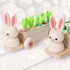 Wooden Rabbit And Carrot Play Set For Kids Encouraging Interactive Learning And Parent Child Bonding
