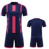 Men Short Sleeve White Soccer Jersey Set  Yellow Adult Football Uniform Man Pink  Team Soccer Shirt