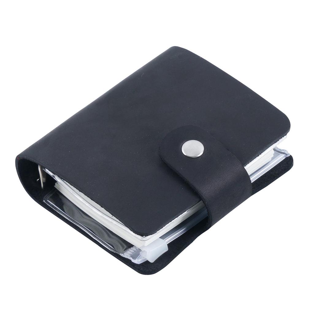 Kreuz Vintage Crazy Horse Leder A9 Drei-Ring Mini-Planer-Abdeckung Rindsleder Notizbuch Tagebuch