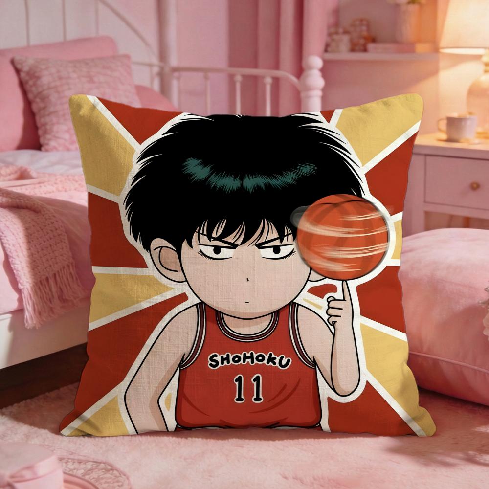 Hot Anime SSlam Dunk Cushion Cover Premium Comfort Reversible Pillow Cove Two In One Design For Any Room  Car Interior