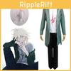 Stylowy kostium anime Danganronpa Komaeda Nagito, mundur z akcesoriami