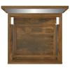 Bathroom Cabinet with Mirror Smoked Oak Wood Based Material