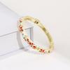 Colorful Enamel Bangle Vintage Flower Enamel Bangle Cloisonne Bracelet  Party Jewelry