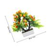 Fake Fruit Tree Decor Plastic Artificial Fruit Tree with Pot Natural Looking Simulation Bonsai for Desktop Table Centerpiece