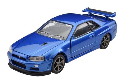 Tomica Premium RS Nissan Skyline II apenas GT-R V-spec (Azul Bayside)