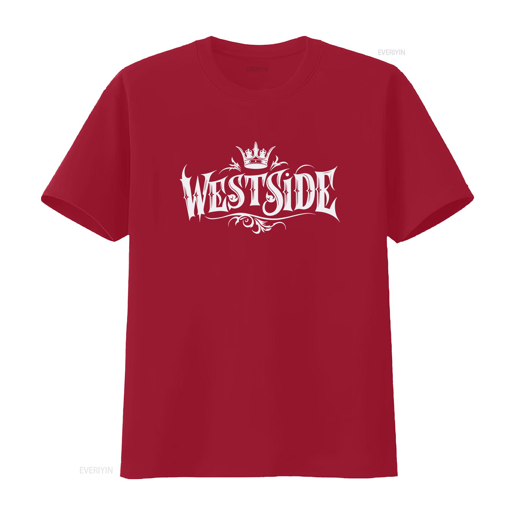 Westside Graffiti T Shirt Adult with Tattoo Inspired Gangsta Style Hip Hop Urban Fashion vintage Washed Slightly Breathable S
