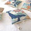 Home Marine Life Polyester Printed Pillow Case Combination Car Pillow Cushion Cover
