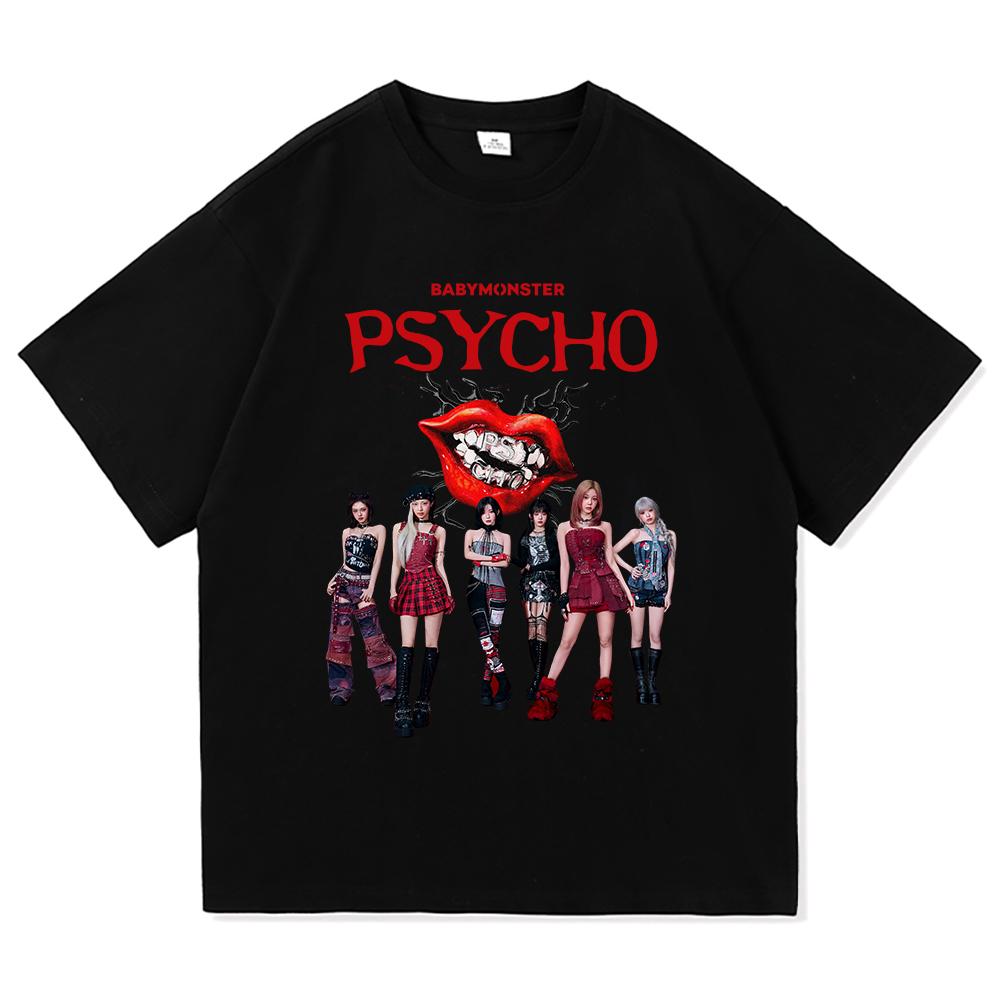 Little Monster Nous Imprimons T-shirt Vers le Haut Nouveau Style Punk Mode et Rétro Unisexe et Femme T-shirt 100% Coton Haute Qualité