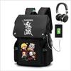Japan Cartoon Comics Demon Slayer Collaboration Anime Student Large-capacity Printed Backpack 7543