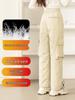 Women's High-End Winter Goose Down Cargo Pants - Windproof Ski Outerwear 2025