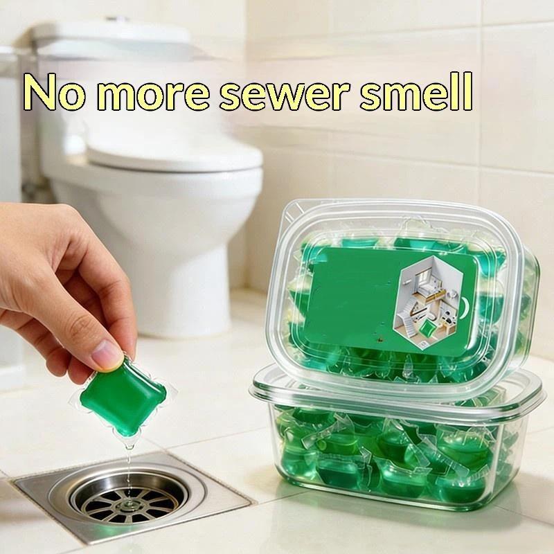 30/50 Pezzi Detergente per Scarichi Rimuovi Odori Deodorante Gel Profumato Per Lavandini Scarichi Gel Film d'Acqua Solubile in Acqua Cucina Bagno