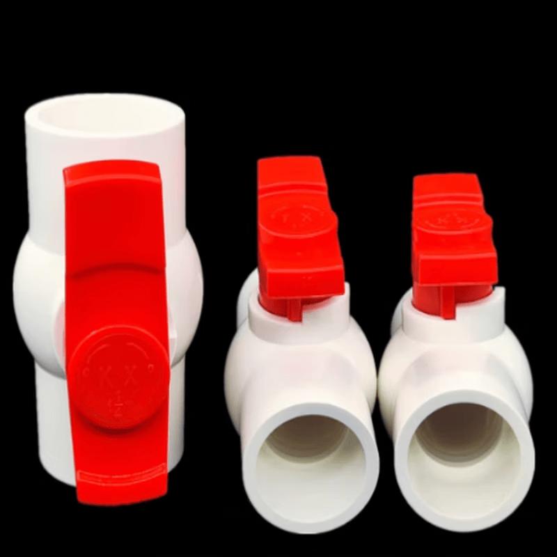 Lijuhong PVC Ball Valve Water Pipe Fittings (5-Pack, 50mm OD)