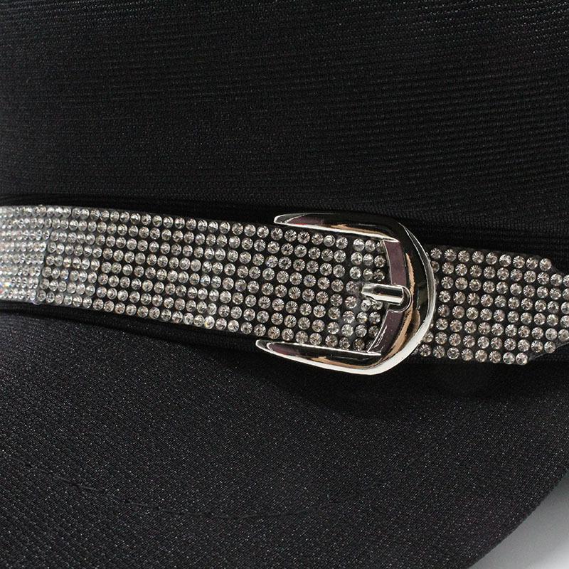 Black Beret Women'S Season Tide Japanese Octagonal Summer Vintage British Flat Top Navy Cap