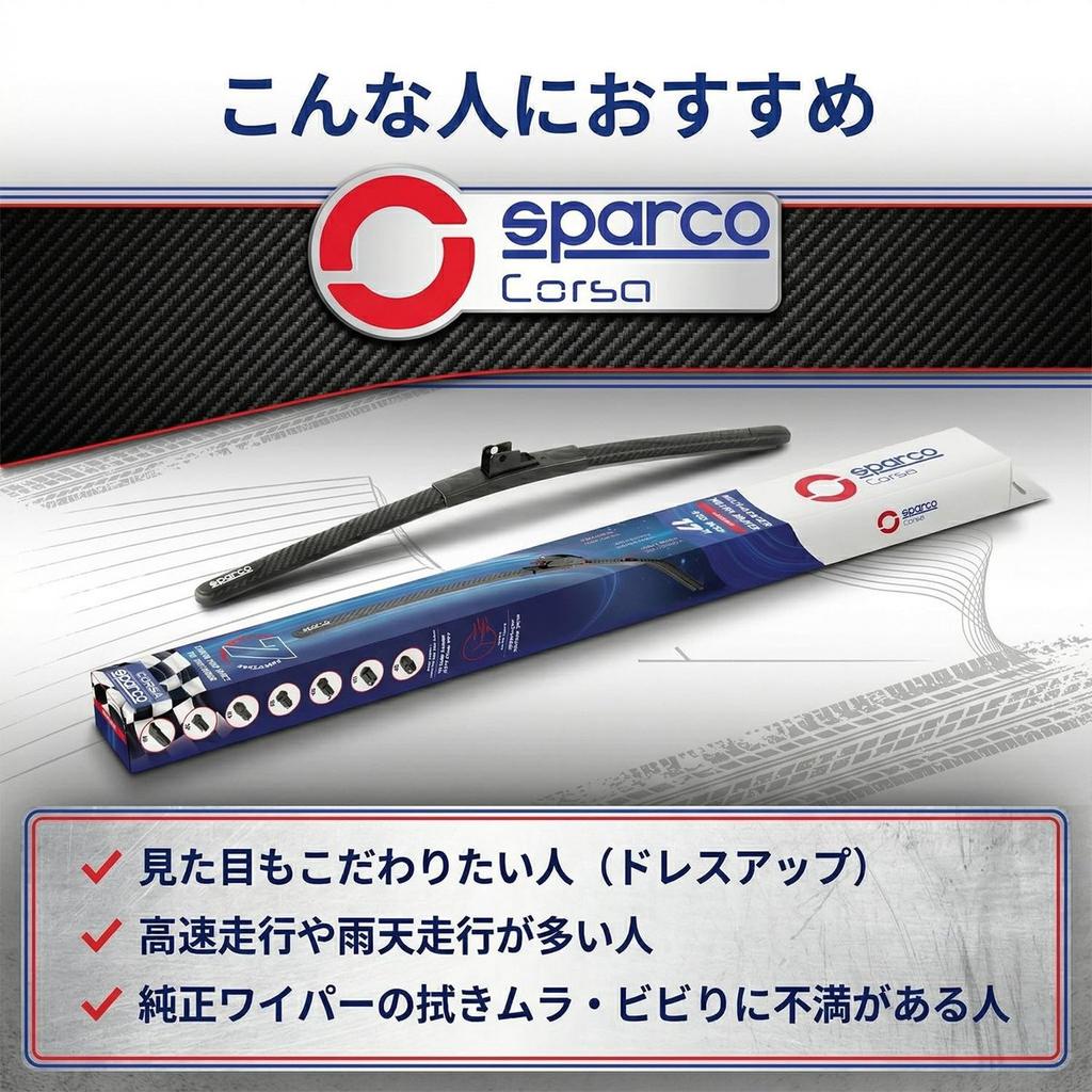 SPARCO Racing Wiper Blades for BMW X5 (E53) SUV 2002-2006, Carbon Look Windshield Wipers Set of 2 (600mm / 550mm)