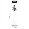Zhi Shi 500ml Glasölspender - 5er-Pack mit automatischen Ausgießern