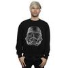 Star Wars Mens Stormtrooper Scribble Helmet Sweatshirt