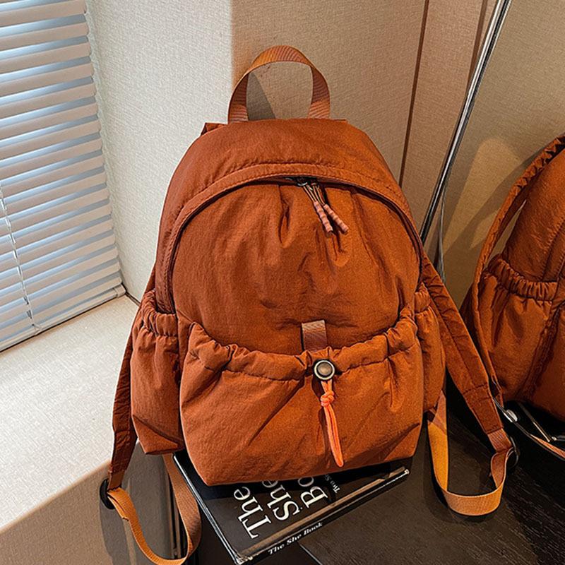 Canvas backpack women's large-capacity new leisure student schoolbag high-value lightweight travel backpack