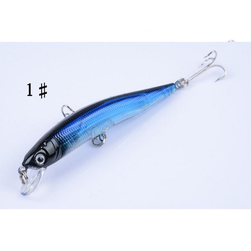 Fishing  Lure  Bait 5-color Floating Hard Minnow 9.7cm/8.2g Artifical Bait Bionic Bait