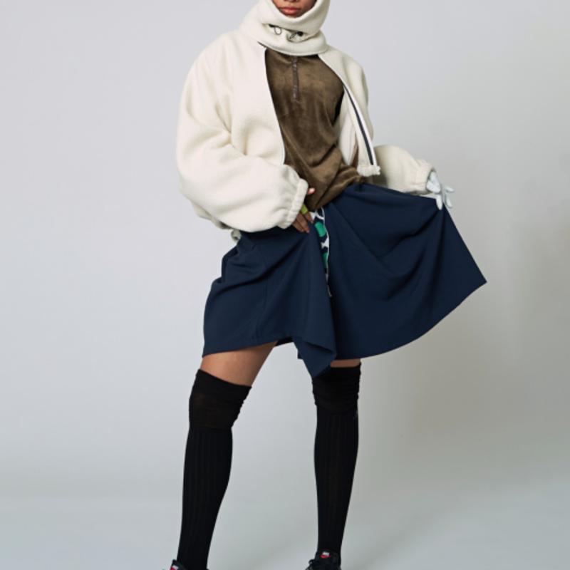 ATHPLATFORM AW22AS01 Sheer High Knee Socks_Black