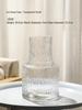 Trendy Transparent Glass Hydroponic Flower Vase for Fresh Roses - Elegant Living Room/Dining Table Decor