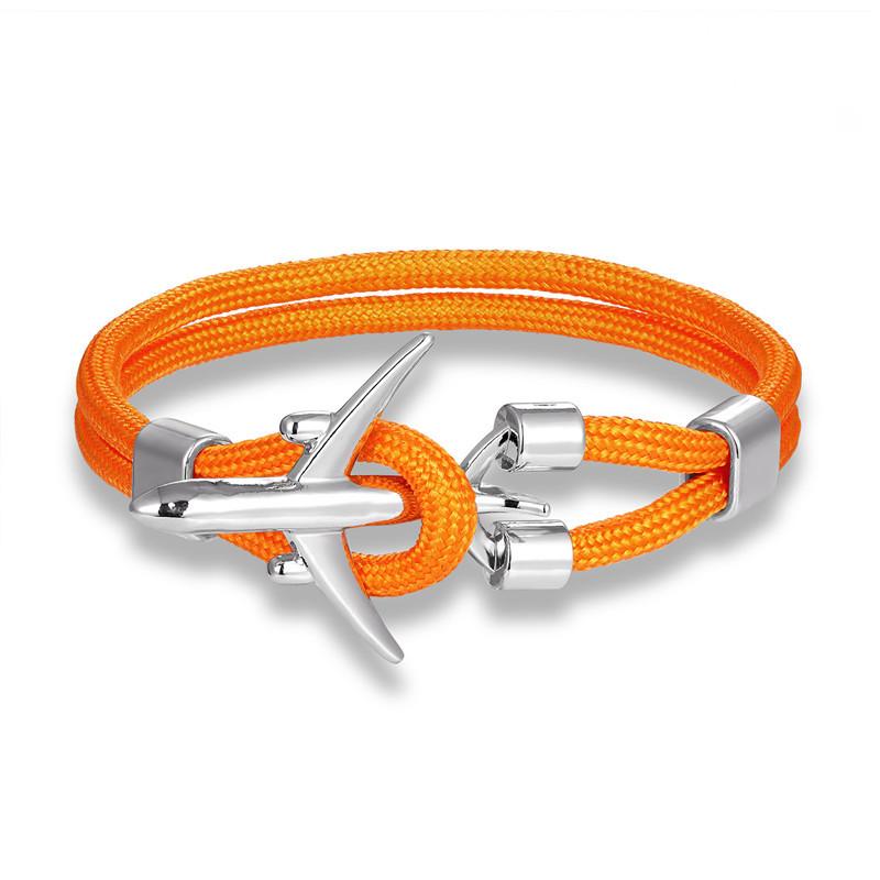 Trend Jewelry, Wind Jewelry, Men'S Polyester 550 Umbrella Rope Airplane Bracelet