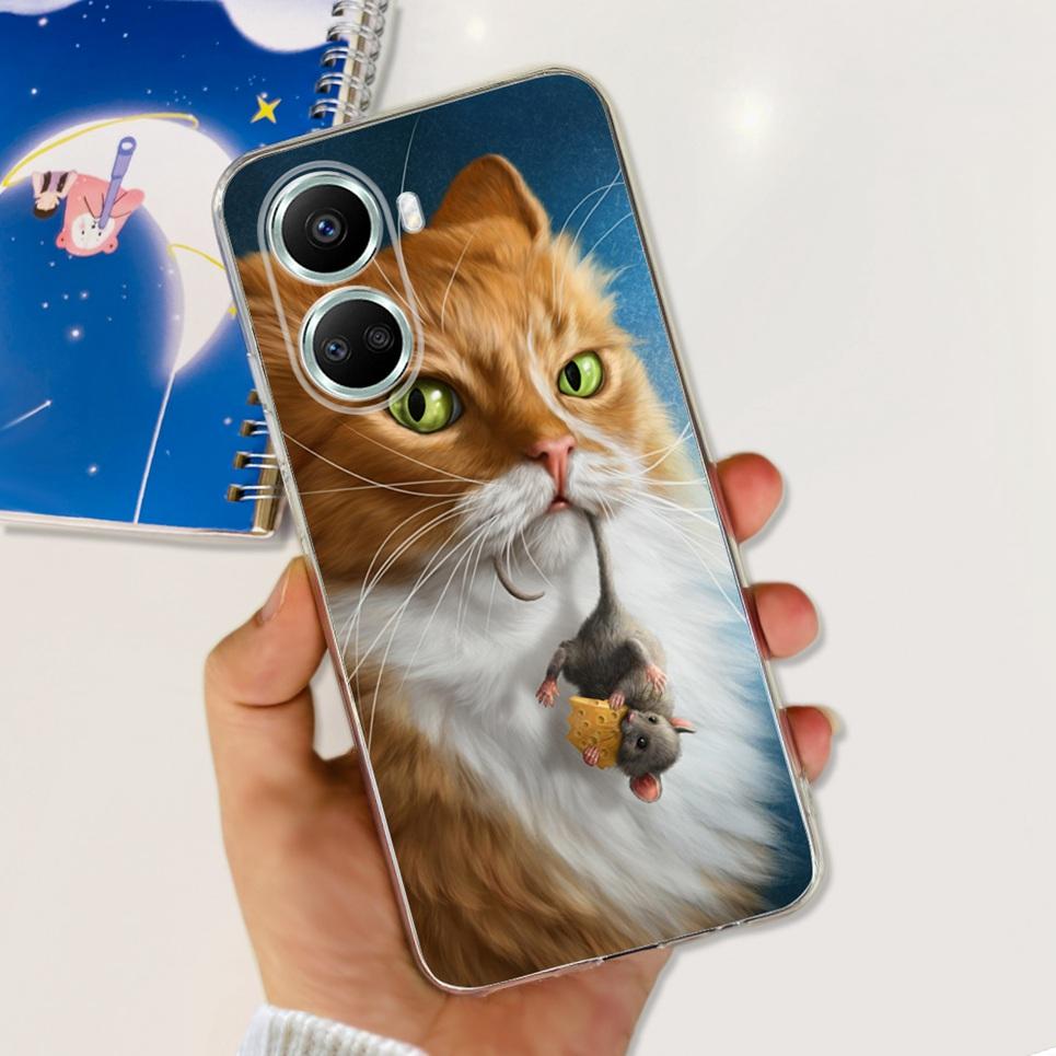 

For Cover Huawei Nova 10 SE Case Bumper Clear TPU Silicone Soft Cases for Huawei Nova10 SE Phone Cover 10SE Luxury Fashion Etui Nova 10 SE