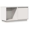 Vidaxl TV Cabinet, White, 74X35X44 Cm, Solid Pine Wood