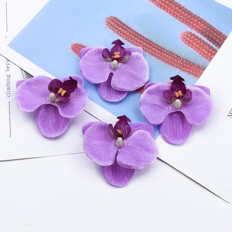 

Орхидея-бабочка Шелковые Искусственные Цветы Свадебный Декор DIY Подарочная Коробка Скрапбукинг Сад на Открытом Воздухе Дом Ваза Стол Гирлянда Заколка для Волос 50 Pcs