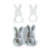 Reusable Easters Rabbits Silicone Mould Easy Cleaning For Car Decoration Candle Making And Holiday Craft