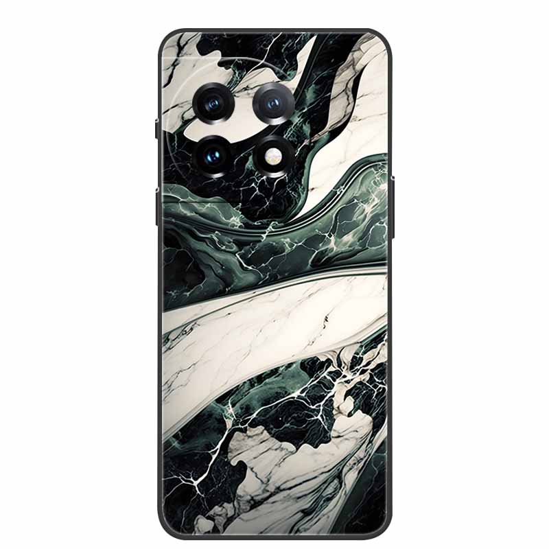 For One Plus 11 Case Marbled Granite Stone Texture Phone Cases for Oneplus 11R Shockproof Soft Cover on for Oneplus11 5G Silicon