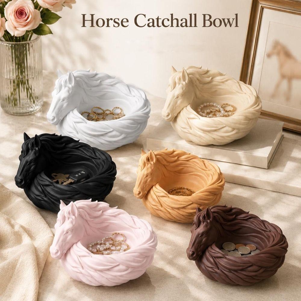 Functional Organizer Horse Catchall Bowl Portable Horse Jewelry Dish Desk Organizer