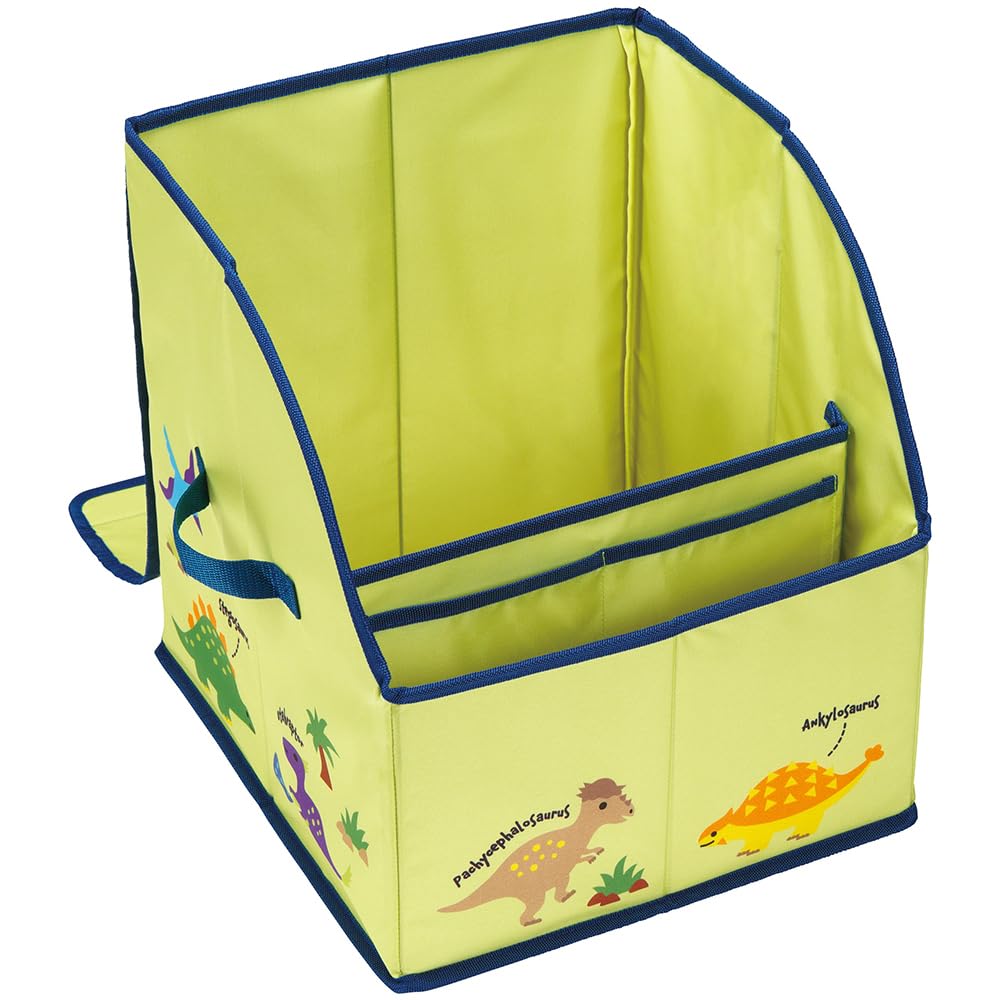 Skater Dinosaur School Backpack Storage Case with Dividers and Lid Cover for Organizing SRBX1-A