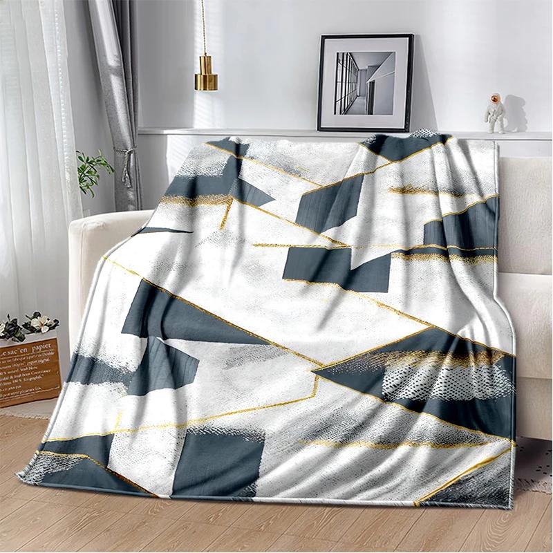 2025 New Style Bohemian Abstract Modern Art Geometry Blanket,Soft Throw Blanket for Home Bedroom Bed Sofa Travel Picnic Gift Kid