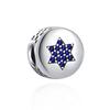 New 2024 925 Sterling Silver Plated Blue Pave Series Star Owl Butterfly Moon Pendant Diy Jewelry Bead Fit European Bracelet
