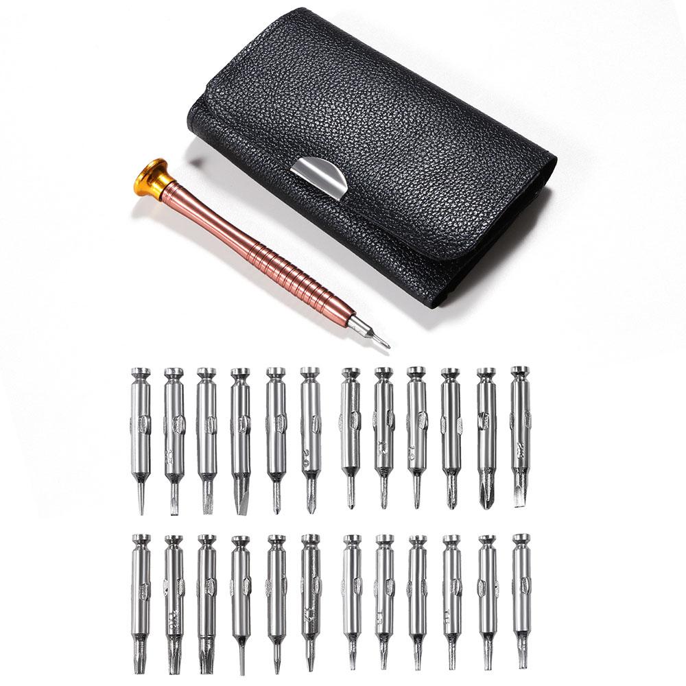 Mini Precision Screwdriver Set 25 In 1 Electronic Torx Screwdriver Opening Repair Tools Kit for iPhone Watch Camera Tablet PC