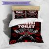 3pcs Skibidi Toilet Multiverse2 Design Cover Set - HD Printed Bedding with 1 Cover and 2 Pillowcases - Perfect for Home and Dorm Decor