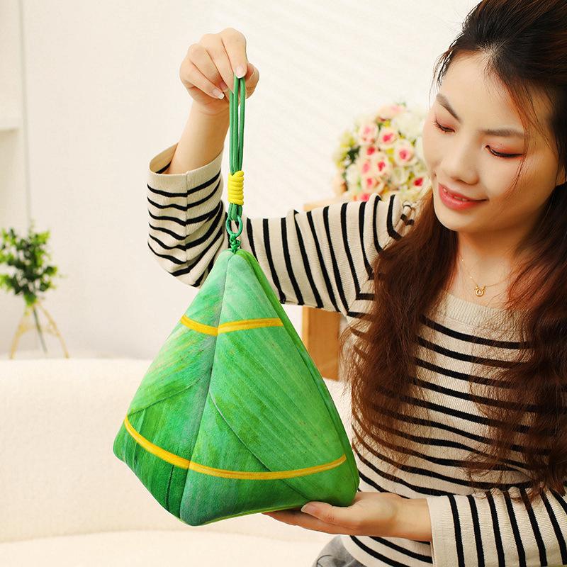 Dragon Boat Festival Gifts Simulated Zongzi Pillow Toys Egg Yolk Zongzi Meat Zongzi Small Toys Company Holiday Event Gifts