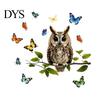 Natural Forest Theme Wall Decor Owl Butterfly Sticker, Animal Illustration Decorative Decals, Pastoral Style Mural Waterproof Removable Stickers, for