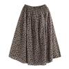Gonna Midi Floreale Retro da Donna a Vita Alta - Design Versatile e Snellente Taglie Forti