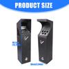 Outdoor Mounted Waste Receptacle Featuring Bottom Release Mechanism Metal Easy To Wipe Install With Provided Screws