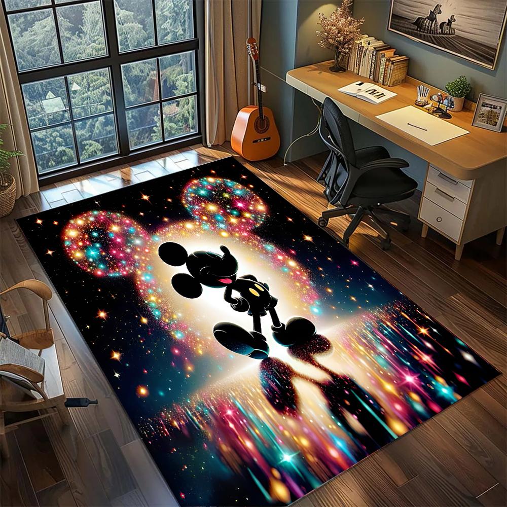 Mickey & Minnie: Nordic Fresh Style Rug Carpet Large Area Rug Non Slip Washable Floor Mat Gamer Room Bedroom Home Decor
