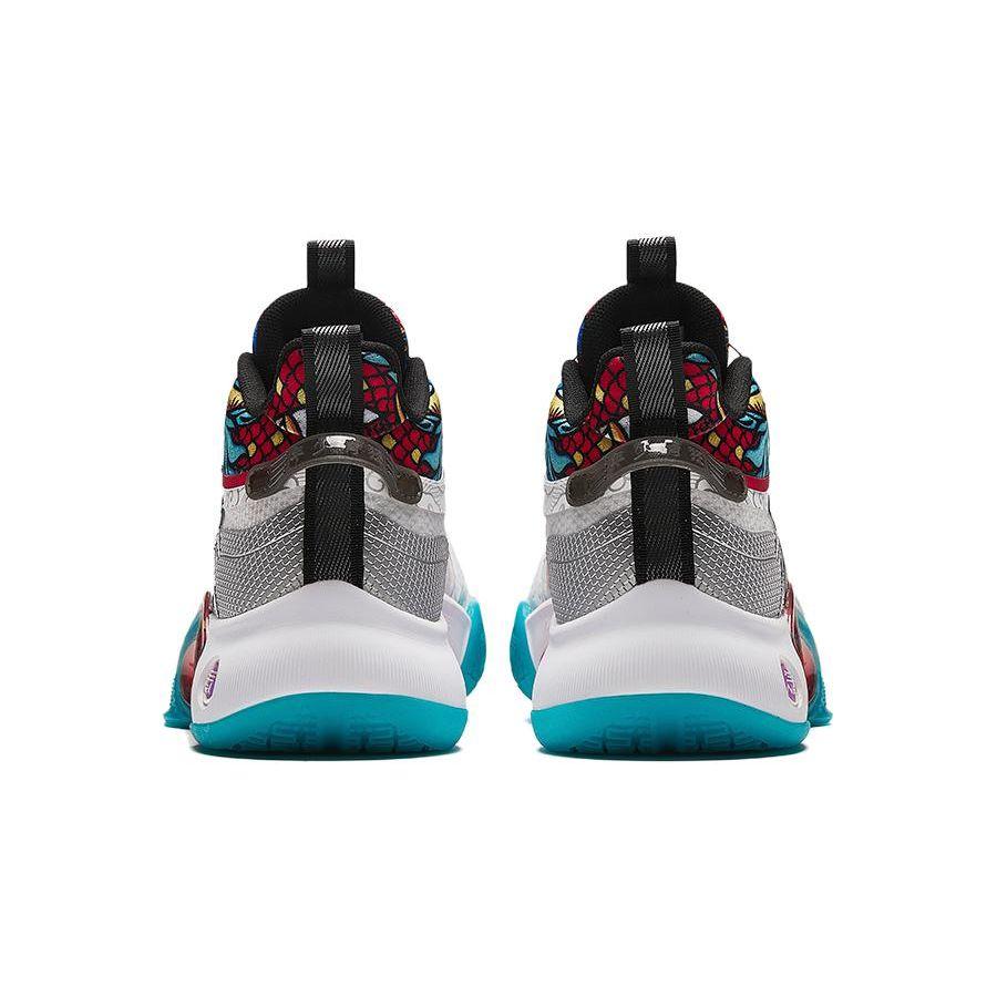 Anta Kids Non-Slip Shock Absorbing Durable Low-Top Basketball Shoes Kids Sneakers White Red Black 312411122-1