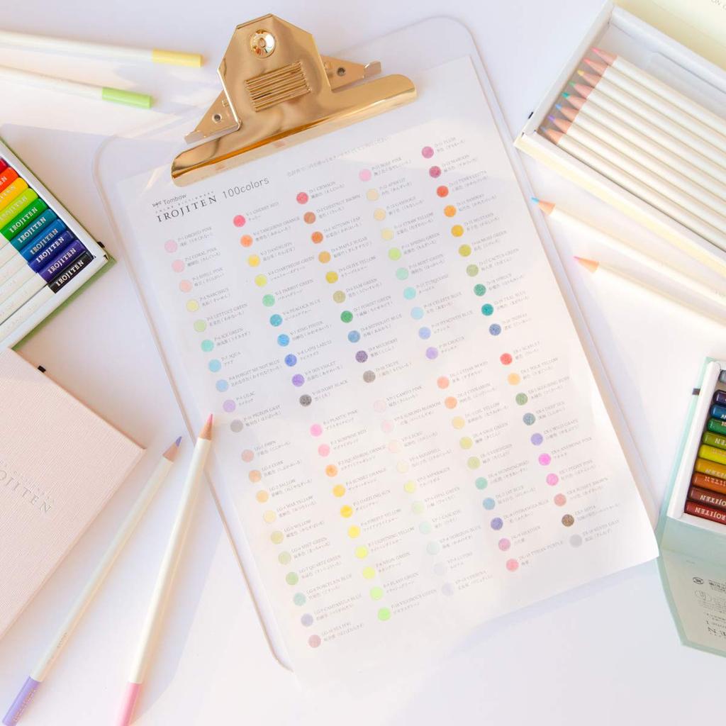 Tombow Colored Pencils 30 Colors Color Dictionary Collection 1 Colors Collection of Natural (Book Type) (30 Colors) CI-RTA