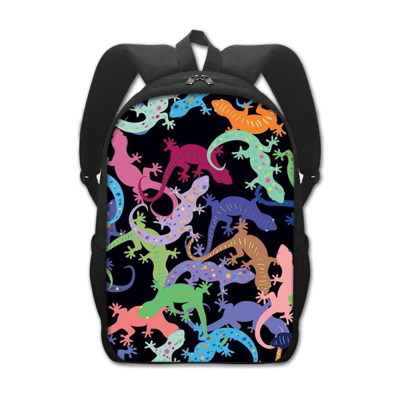 Backpack for Teenager Boys Girls Pet Reptile Lizard Daypack Children School Bags Kids Book Bag