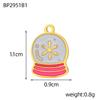 CARLIDANA 2PCS Manna High Quality Stainless Steel Emenal Flower Drinks Gold Color Non Tarnish Beach Ocean Charms for DIY Jewelry