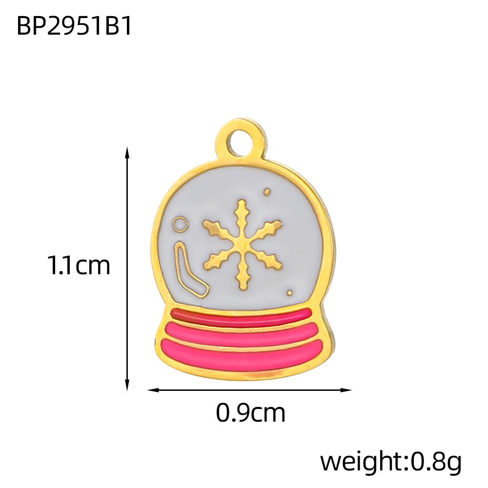 CARLIDANA 2PCS Manna High Quality Stainless Steel Emenal Flower Drinks Gold Color Non Tarnish Beach Ocean Charms for DIY Jewelry