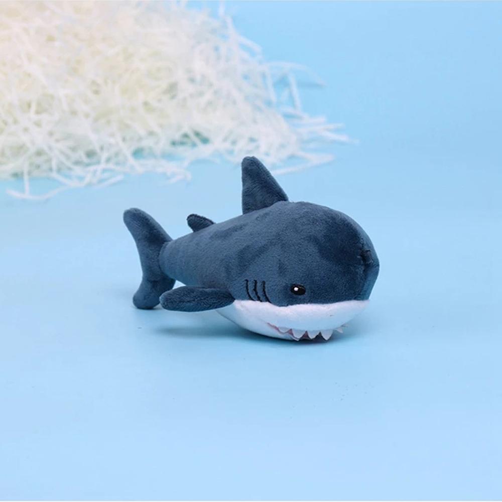Backpack Keychain 15cm Bag Pendant Simulation Shark Shark Keychain Plush Key Chain Plush Toy
