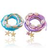 Colorful Dopamine Starfish Shell Beads Elastic Bracelets Set for Women Bohemian Heishi Chain Bracelet Summer Party Jewelry Gift