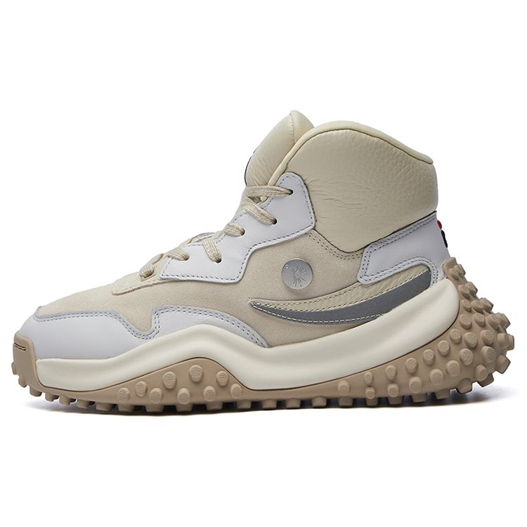 FILA FM-2 Fabric Synthetic Leather Simple Comfortable Mid-Top Casual Shoes Women Casual Shoes Beige F12W044118FFF